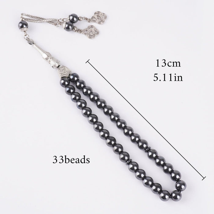 33 Bead Black Obsidian Tasbeeh(MR085)