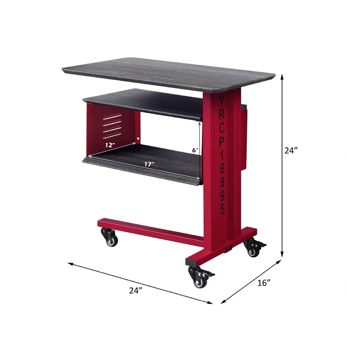 Accent Table w/Wall Shelf