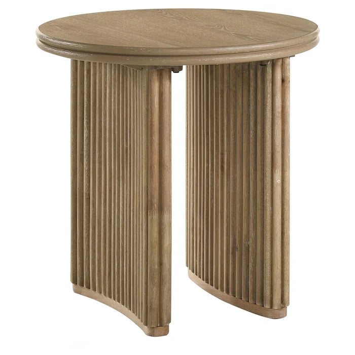 Distressed Light Brown / Round