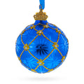 Artisan Blown Glass & Hand-Painted 1897 Coronation Royal Glass Ball Ornament — 2.4 Inches