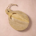 Artisan Hand-Carved Mango Wood Wheat Charcuterie & Serving Board