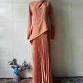 Asymmetric Peplum Dress(MS319)