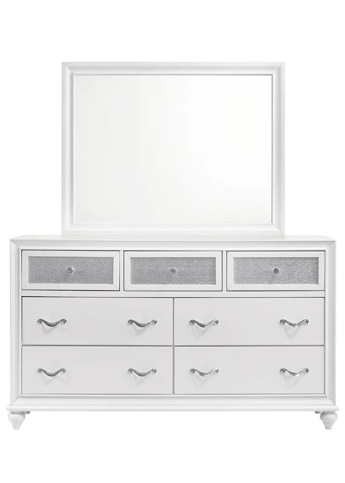 Barzini Rectangle Dresser Mirror White