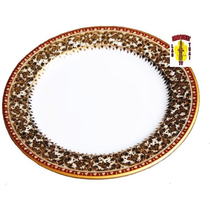 Benjarong Dinner Plate 8"