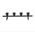 Black Textured Metal Taper Holder