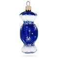 Blue Candy Glass Christmas Ornament