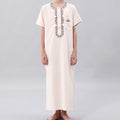Boys' Embroidered Thobe with Chest Pocket(MKB026)