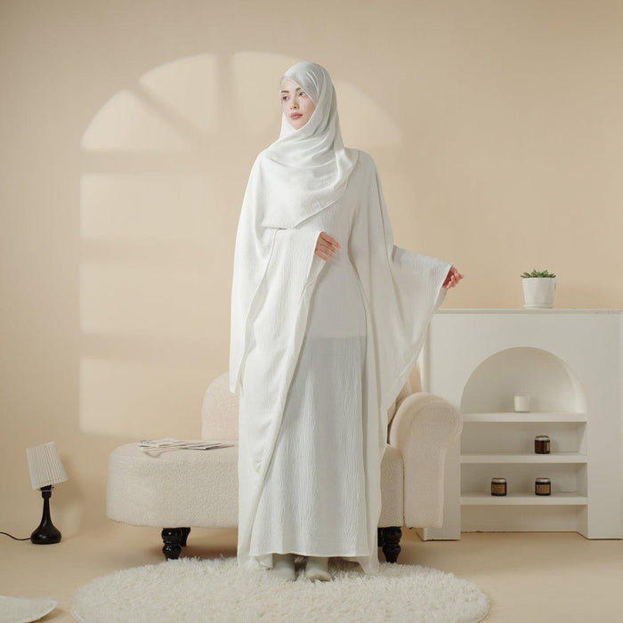Butterfly Sleeve Plain Abaya (MA048)