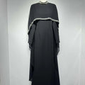 Celestial Rhinestone Cape Abaya | Luxury 2-Piece Set(MA344)