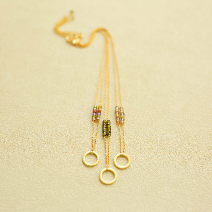 Champagne Quartz Solara Necklace