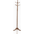 Coat Rack Natural Wood Finish