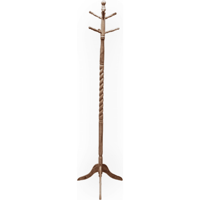 Coat Rack Natural Wood Finish