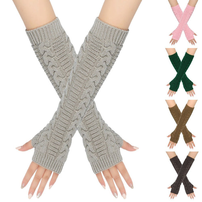 ‌Cozy Warm Cable-Knit Arm Sleeve Covers (MAC310)