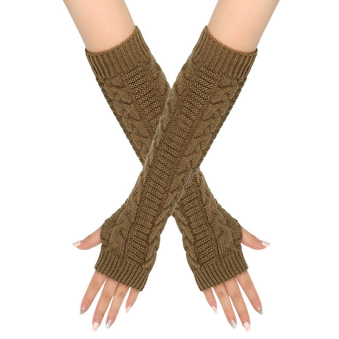 ‌Cozy Warm Cable-Knit Arm Sleeve Covers (MAC310)