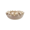 Cream Stoneware Bowl with Lemons – Decorative Accent