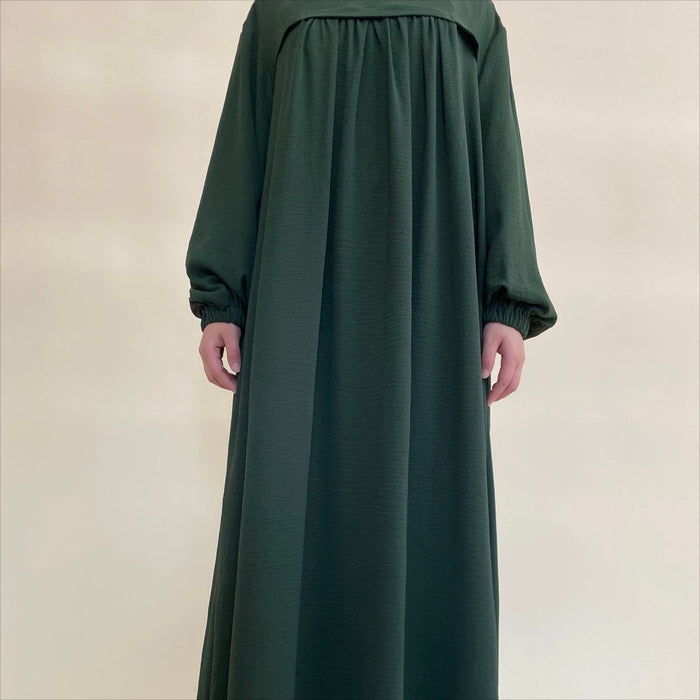 Crepe Abaya with Secure Pockets for Umrah VIP Exclusive Access (MAVIP386)