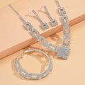 Dazzling 3-Piece Full Rhinestones Jewelry Set (MAC317)