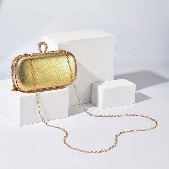 Diamond-Studded Party Clutch Versatile Layered Crystal Evening Bag (MAC283)