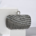 Diamond-Studded Party Clutch Versatile Layered Crystal Evening Bag (MAC283)
