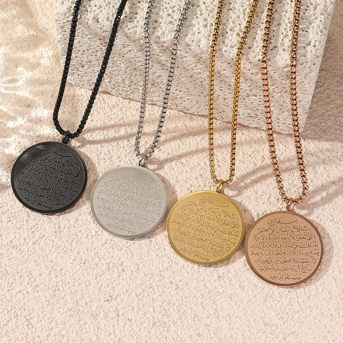 Double-Sided Titanium Steel Necklace(MAC224)(WITH GIFT BOX)