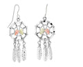 Dreamcatcher II - Sterling Silver Black Hills Gold Earrings