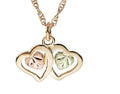 Dual Hearts - Black Hills Gold Pendant