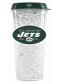 Duckhouse Crystal Tumbler With Straw - New York Jets