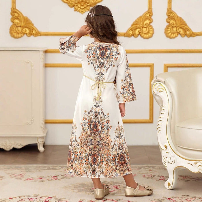 Elegant Kids Formal Kaftan Kid Abaya(MKG017)
