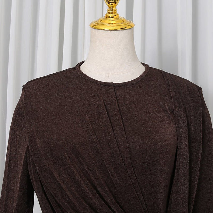 Elegant Long Sleeve Bodycon Gown(MS323)