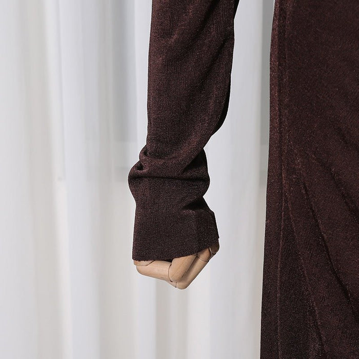 Elegant Long Sleeve Bodycon Gown(MS323)