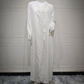 Elegant Prayer Dress with Floral Lace Detail (MOA285)