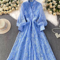 Embroidered Lace Dress(MS327)