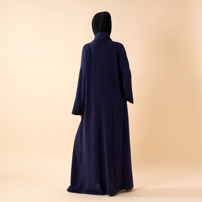 Everyday Crepe Turtleneck Abaya – Relaxed Fit for All Seasons (MA384)