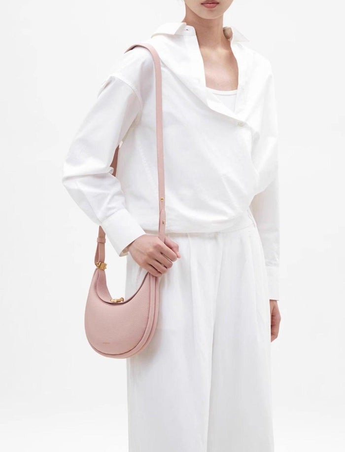 Fashionable And Changeable Cowhide Moon Bag (MAC069)