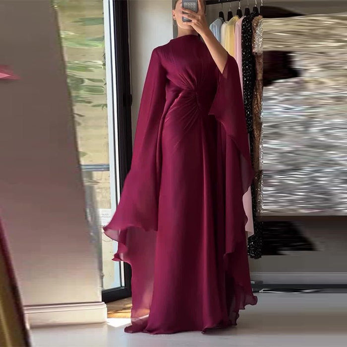 Fitted Waist Maxi Dress(MS285)