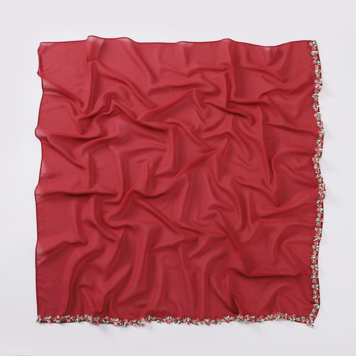 Burgundy / 90*90cm
