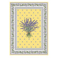 French kitchen towel - Printed cotton - Lauris yellow | Tissus Toselli