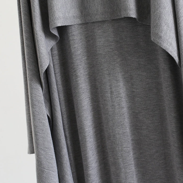 French-Style Two-Piece with Draped Poncho (MS310)