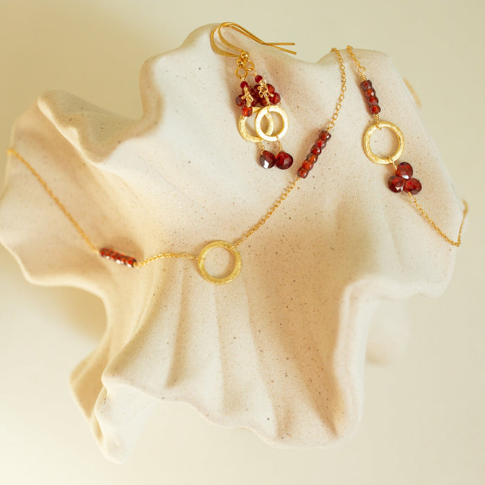 Garnet Solara Necklace