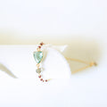 Green Amethyst / 14k Gold Plated