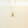 London Blue Quartz / 14k Gold Plated Silver (Vermeil)