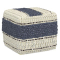 Grady - Handcrafted Square Pouf