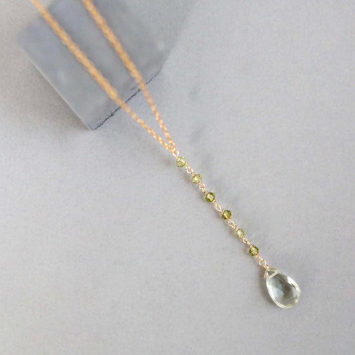 Green Amethyst Yoga Pendant