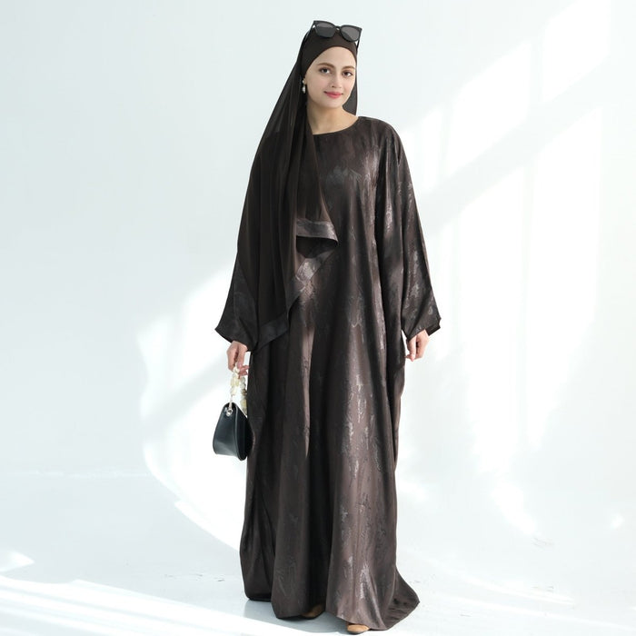 Jacquard Batwing Maxi Abaya(MA447)