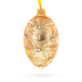Jeweled Waves on Champagne Glass Egg Ornament 4 Inches