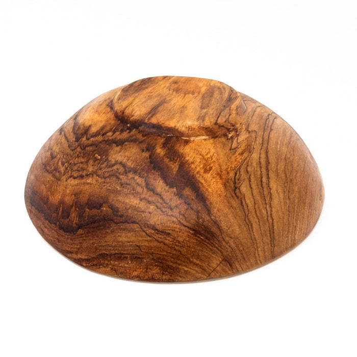 Kenyan Olive Wood Round Divided Serving Platter 8"