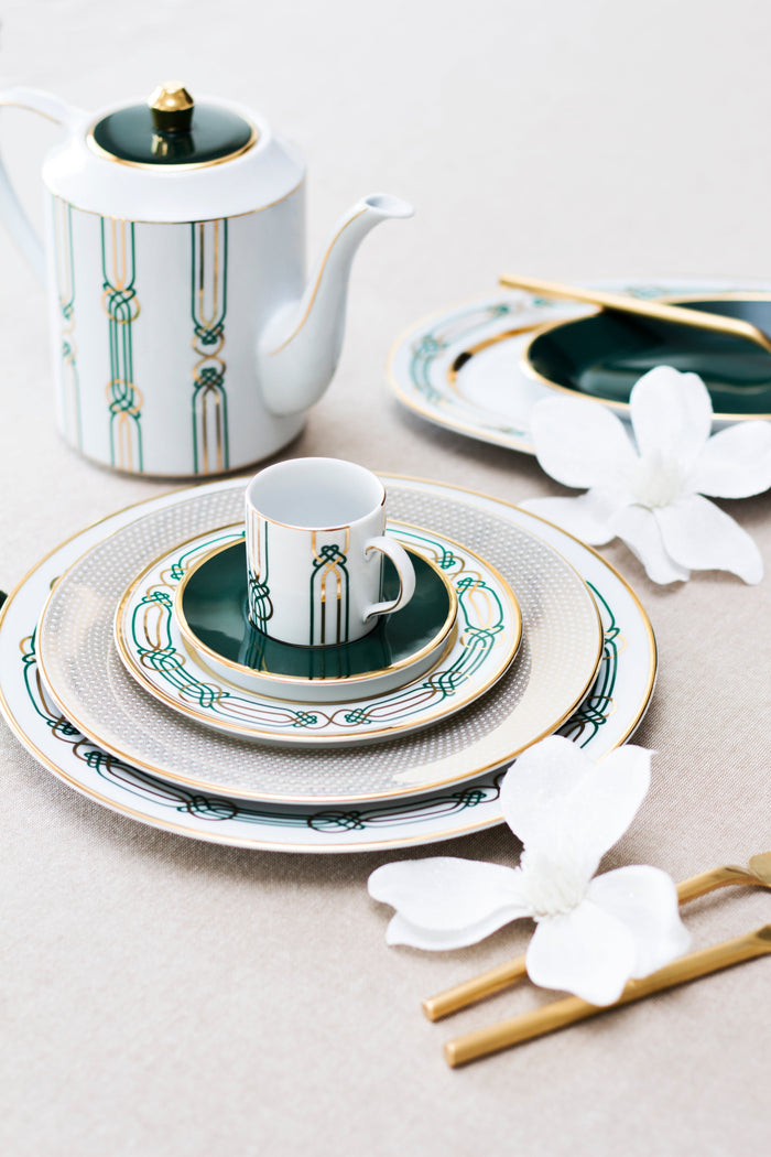 Liberty French Porcelain Gold-Trimmed Teapot | Made in Portugal