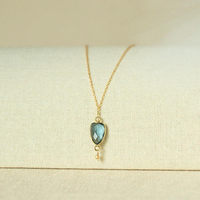 London Blue Gold Isla Necklace