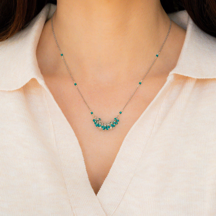 London Blue Quartz Reign Necklace
