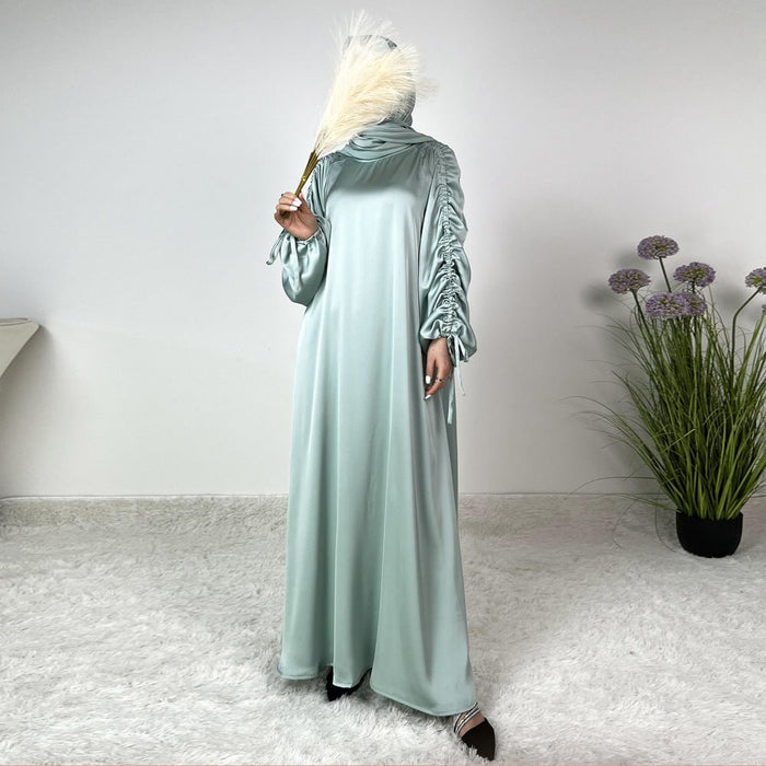 Loose Swing Adjustable Lantern Sleeve Abaya Dress (MA167)